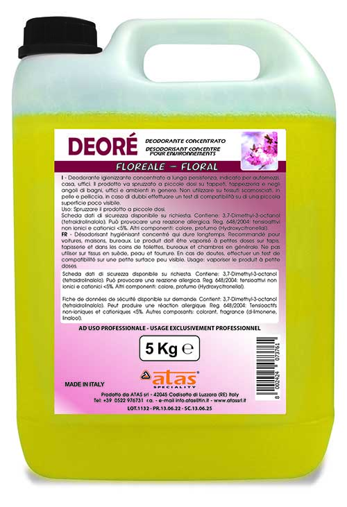 DEORE DEOAMBIENTI CONCENTRATO 
 FLOREALE - CAN 5 KG